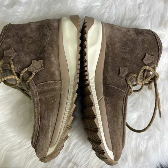 GAIMO Marcel Fur Caribou MARCEL Suede Ankle Boots Moccasin Size 37 6.5 7 - Picture 5 of 11